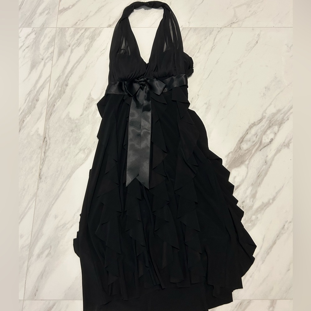 Betsy and Adam black ruffled dress, size 4
